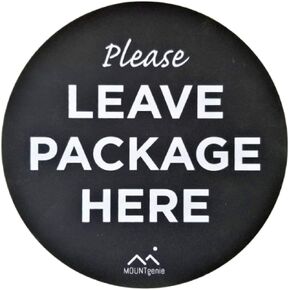Leave Packages Here Sign Mat: Award Winning Design. Heavy-Duty Rubber. Avoid Contact. Stops Package Theft. Great for Amazon Key.