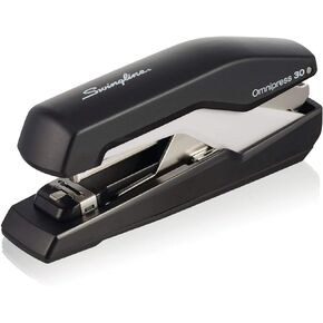 Swingline Stapler, Omnipress 30 Stapler, "Press Anywhere for Easier Use", 30 Sheet Capacity, Black/Gray (5000585A)
