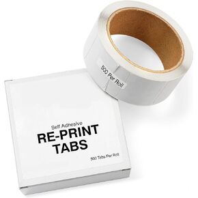 Made in The USA - Fingerprint Correction ReTabs for Fingerprint Cards - Pack of 500