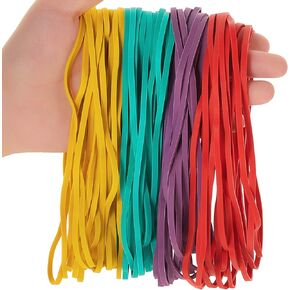 480 Pieces Large Rubber Bands Elastic Bands Big Thick Rubber Bands for Office School Home Trash Can File Folders Box Packing Supplies (Black)