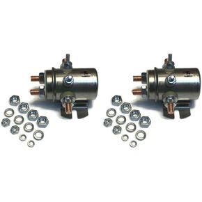 (2 Pack) 12V Winch Motor Industrial Switch Relay Solenoid Continuous Duty 6 Terminal
