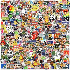 Amazing Stickers | 100pcs Random Stickers Pack | Adults Teens Kids | Waterproof Vinyl Stickers Decals | Water Bottle Skateboard Helmet Laptop Bicycle
