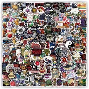 200 Pcs Dungeons and Dragons Stickers for Laptop Water Bottle Bumper Luggage Computer Skateboard Snowboard, Gifts for Kids Girls Teens Boys Women Men
