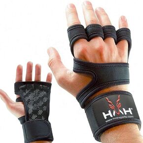 Workout Gloves Weight Lifting Gym Gloves for Men Women Wrist Support Padded Adjustable & Ventilated Grip Palm Protection Exercise Fitness Gloves, Pull ups