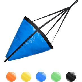 Sea Anchor Drift Sock for Fishing Boat 840D Nylon 32", 42", 53", 62", 72", 84" Parachute Drift Anchor Fishing Drogue for Marine Boat/Jet Ski/Sail Boat Orange/Black/Green/Blue/Yellow