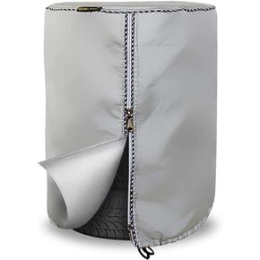 Mr.You Tire Storage Covers&Tyre Storage Bag Large TireHide Seasonal Tire Outdoor Tire Covers Waterproof Dust-Proof (Black, 33"（Diameters-84CM)