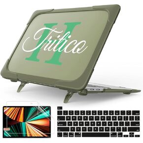 Mektron Honeycomb Series for MacBook Pro 13 inch Case Model M1 M2 A2338 A2289 A2251 2022 2021 2020 Release Touch Bar, Heavy Duty Hard Shell Case with TPU Bumper&Dust Plug&Keyboard Cover, Apricot