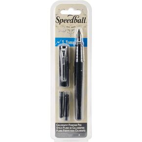 Speedball 002900 قلم خط عربي 1.1 ملم - قلم حبر - 1.1 ملم - حبر أسود
