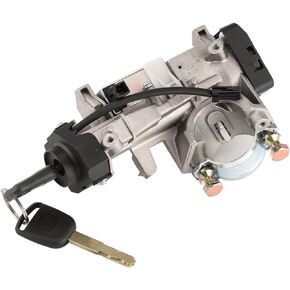 Ignition Switch Lock Cylinder Assembly with 2 Keys Compatible with Honda Accord 2005-2007, CR-V 2005-2007, Replace OE 35100-SDA-A71, 06350-SAA-G30