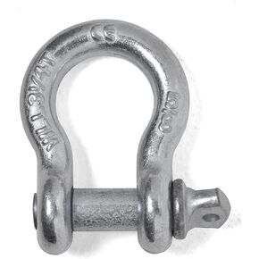 Alfa Wheels Bow Shackle for Tow Strap Hooks by 5/8 Alloy Steel Heavy Duty Shackles with Clevis and Anchor Screw Pins - a Must Have Accessory for Off-Road, Towing and Vehicle Recovery and Sailing