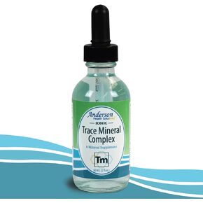 Trace Mineral Complex | Full Spectrum Minerals | Ionic Liquid Mineral Drops for Water | Electrolytes, Hydration Supplement | 2 fl oz Glass Bottle