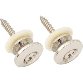 Musiclily Pro 14mm Steel G-type Strap Button End Pins for Acoustic Electric Guitar Bass, Black (Set of 2)