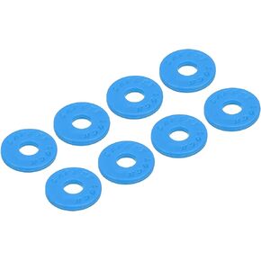 MECCANIXITY حزام كتل سيليكون المطاط حزام كتلة بيضاء، لزر حزام الغيتار، حزمة من 8