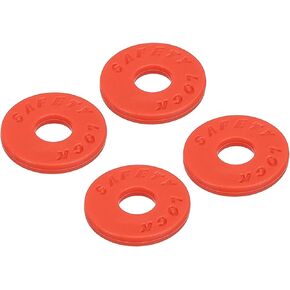 MECCANIXITY Strap Blocks Silicone Rubber Strap Block Blue, for Guitar Strap Button, Pack of 4