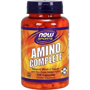 NOW Amino Complete, 120 Capsules (Pack of 2)
