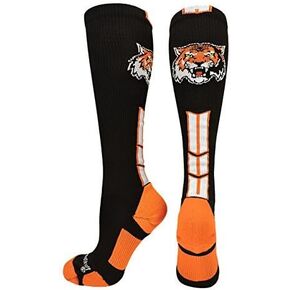 MadSportsStuff Tigers Logo Over the Calf Socks