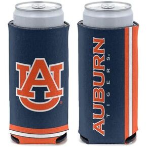 WinCraft NCAA Auburn Tigers Slim Can Cooler, Team Colors, One Size
