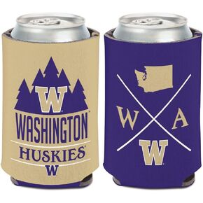 NCAA University Washington Huskies 1-Pack 12 oz. 2-Sided Can Cooler