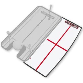 EyeLine Golf Small Putting Alignment Shoulder Mirror - Portable Aids to Improve Your Putting Setup, Eye Placement, Putter Face Angle, Starting Line & Much More