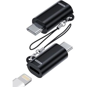 Lightning to USB C Adapter-2 Pack-Data Transfer & PD 35W Fast Charging - Lightning Female to USB C Male Adapter for iPhone 15 Series, iPad Air, Galaxy S23/Note 20, Pixel 8 and More