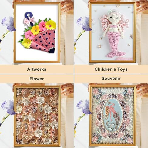 حافظة عرض صندوق الظل من Elevens، إطار صندوق ظلال مقاس 18 بوصة × 22 بوصة مع صناديق ظلال من سبائك الألومنيوم مع قفلين مضادين للسرقة، وحقيبة عرض ميداليات تذكارية، وصندوق ذاكرة لباقة الزفاف، والمجموعات، باللون الأسود in Kuwait