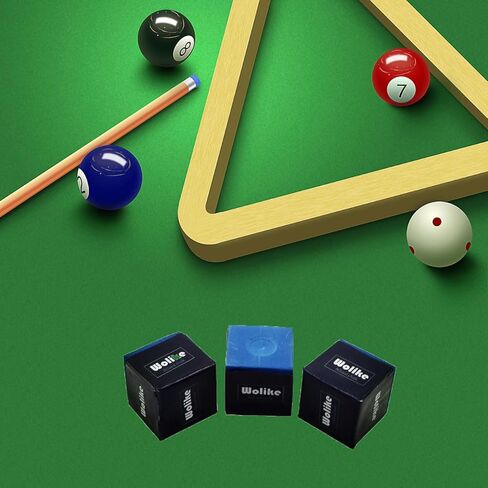 Snooker & Pool Pioneer Cue Chalk, Blue, Box of 12 pcs in Kuwait