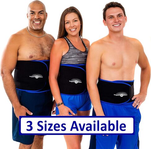 Waist Trimmer Ab Trainer, Weight Loss Sweat Wrap Sauna Belt for Women and Men. Waist Slimming, Stomach and Belly Fat Burner in Saudi Arabia