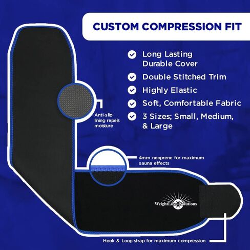 Waist Trimmer Ab Trainer, Weight Loss Sweat Wrap Sauna Belt for Women and Men. Waist Slimming, Stomach and Belly Fat Burner in Saudi Arabia