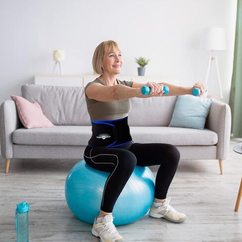 Waist Trimmer Ab Trainer, Weight Loss Sweat Wrap Sauna Belt for Women and Men. Waist Slimming, Stomach and Belly Fat Burner in Saudi Arabia
