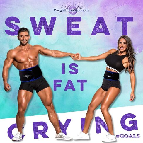 Waist Trimmer Ab Trainer, Weight Loss Sweat Wrap Sauna Belt for Women and Men. Waist Slimming, Stomach and Belly Fat Burner in Saudi Arabia
