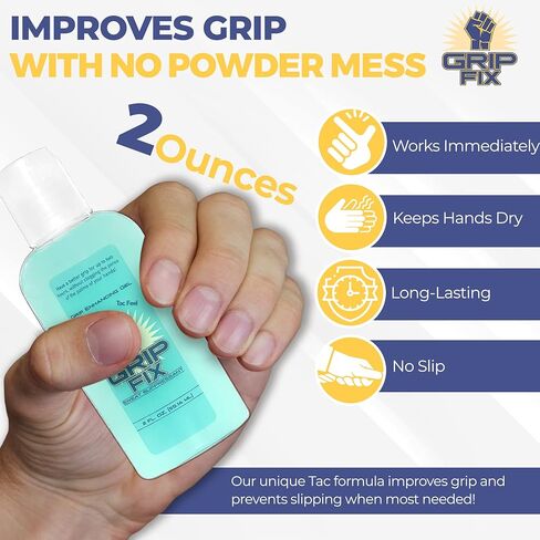 Tac Feel, Sticky Liquid Chalk, Get a Grip Enhancer Gel, 2 ounce bottle ! Tennis, Golf, Pole Dancing, Pickle Ball, Weightlifting, Running & More ! in Saudi Arabia