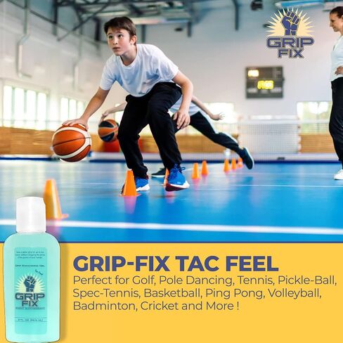 Tac Feel, Sticky Liquid Chalk, Get a Grip Enhancer Gel, 2 ounce bottle ! Tennis, Golf, Pole Dancing, Pickle Ball, Weightlifting, Running & More ! in Saudi Arabia