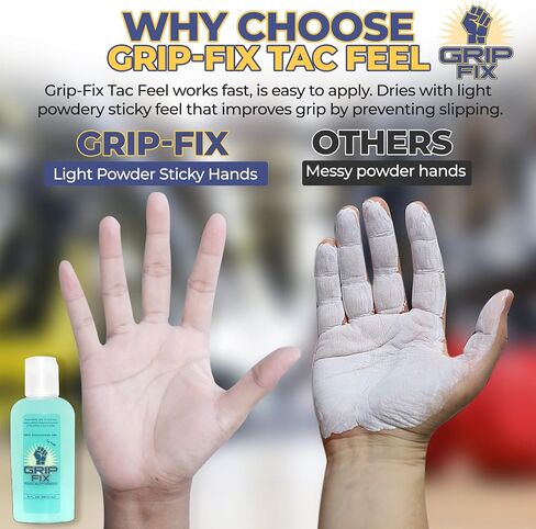 Tac Feel, Sticky Liquid Chalk, Get a Grip Enhancer Gel, 2 ounce bottle ! Tennis, Golf, Pole Dancing, Pickle Ball, Weightlifting, Running & More ! in Saudi Arabia
