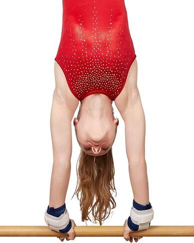 Hook & Loop Grips for Girls Gymnastics | Dowel Grips, 4" Wristbands | Gymnastics Grips for Girls | Youth Bar Grips | Gymnastics Gloves in Saudi Arabia