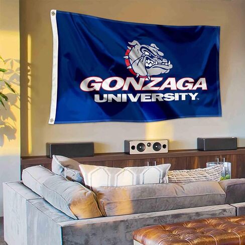شركة College Flags & Banners Co. علم Gonzaga Bulldogs Wordmark in Saudi Arabia