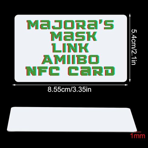 AW Anime WRLD Majoras Mask Link AmiiboCard - مجموعة TLOZ - بديل بطاقة NFC لشخصيات AmiiboFigers - متوافق مع Nintendo Switch/3DS/Wii in Kuwait