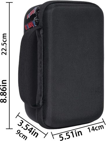 حافظة صلبة من khanka مع صانع ملصقات Phomemo m221/M220/M110/m110s - صانع ملصقات بلوتوث محمول يحمل حقيبة تخزين لملصقات الطابعة وكابل USB وملحقاتها (الجراب فقط) (أخضر) in Saudi Arabia