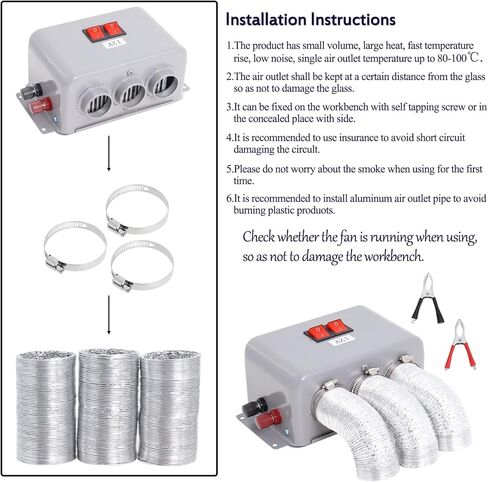 سخان سيارة 3 فتحات 12 فولت، سخان سيارة 12 فولت 600 وات ‑ 800 وات، سخان سيارة مدمج، تدفئة تلقائية، مزيل صقيع السيارة لفصل الشتاء، تسخين سريع منخفض الضوضاء in Kuwait