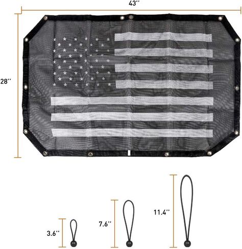 Savadicar Mesh Shade Top Sunshade Cover for 2007-2018 Jeep Wrangler JK JKU 2 and 4 Door, Provide UV Protection, Durable Polyester, Black in Saudi Arabia