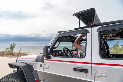 RAMPAGE PRODUCTS California Brief Sun Top | Black Diamond Color | 90535 | Fits 2020 - 2024 Jeep Gladiator JT in Saudi Arabia