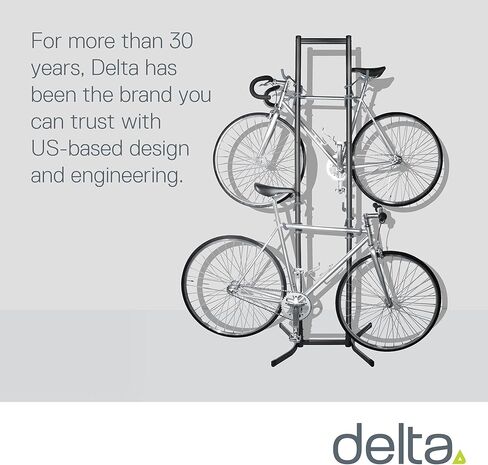 حامل الدراجة للمرآب والمنزل بواسطة Delta Cycle - لا يتطلب الحفر - رف تخزين الجاذبية قابل للتعديل بالكامل لأي نمط دراجة - رف عمودي قائم بذاته in Kuwait