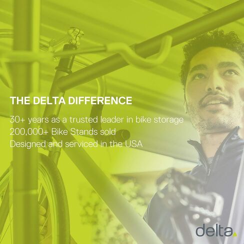 حامل الدراجة للمرآب والمنزل بواسطة Delta Cycle - لا يتطلب الحفر - رف تخزين الجاذبية قابل للتعديل بالكامل لأي نمط دراجة - رف عمودي قائم بذاته in Kuwait