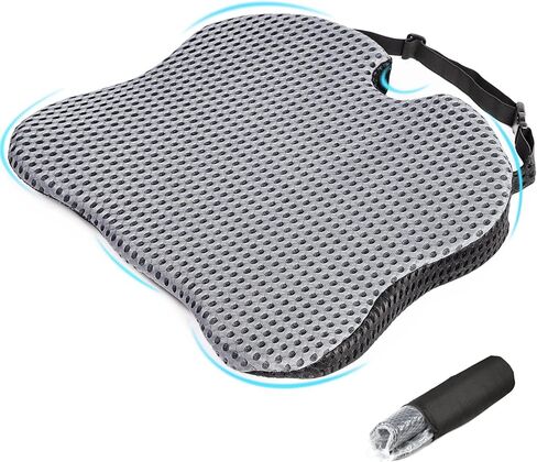 وسادة مقعد السيارة إسفين - وسادة مقعد للقيادة بحجم أكبر. وسادة من الإسفنج الذكي لتخفيف الضغط على عظم الذنب. وسادة مقعد معززة للسيارات والشاحنات والمركبات وكرسي المكتب in Kuwait