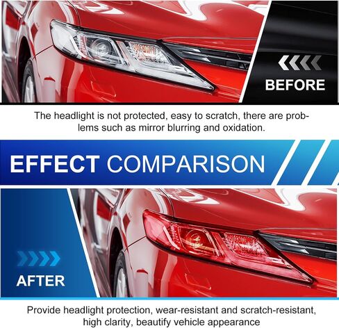 Car Light Tint Film,Headlight Tint and Tail Lights Automotive Headlights, 11.88×48 Inches, Self-Adhesive Vinyl Wrap Protector Film Easy Modification for Cars, Trucks, SUVs (Yellow) in Saudi Arabia