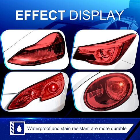 Car Light Tint Film,Headlight Tint and Tail Lights Automotive Headlights, 11.88×48 Inches, Self-Adhesive Vinyl Wrap Protector Film Easy Modification for Cars, Trucks, SUVs (Yellow) in Saudi Arabia