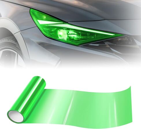 Car Light Tint Film,Headlight Tint and Tail Lights Automotive Headlights, 11.88×48 Inches, Self-Adhesive Vinyl Wrap Protector Film Easy Modification for Cars, Trucks, SUVs (Yellow) in Saudi Arabia