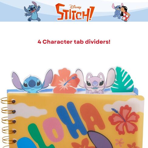 دفتر يوميات من Innovative Designs Stitch Tab، غلاف حلزوني، 96 صفحة مسطرة، 8 × 7 بوصة، أصفر in Kuwait
