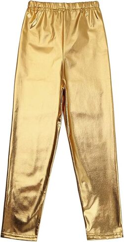 أطفال بنات بنين لامعة معدنية الرقص الجوارب السراويل الجاز الهيب هوب الرقص الشارع رياضي طماق Dancewear in Kuwait