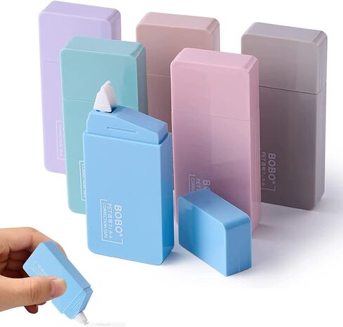 Correction Tape 6pcs Morandi color white correction tape Correction Tape Eraser, INS style for Typo Correction (6 colors) in Saudi Arabia