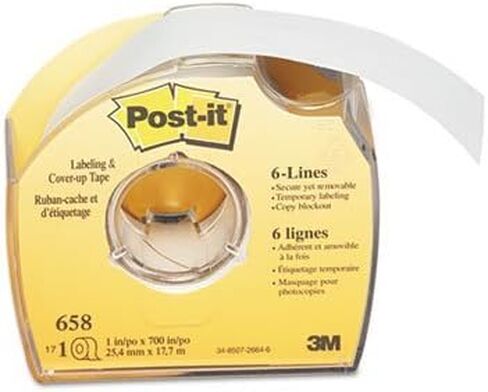 Labeling & Cover-Up Tape, Non-Refillable, 1 x 700" Roll" in Saudi Arabia